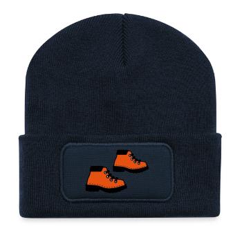 walking boots - Recycled Patch Beanie - french navy - Front