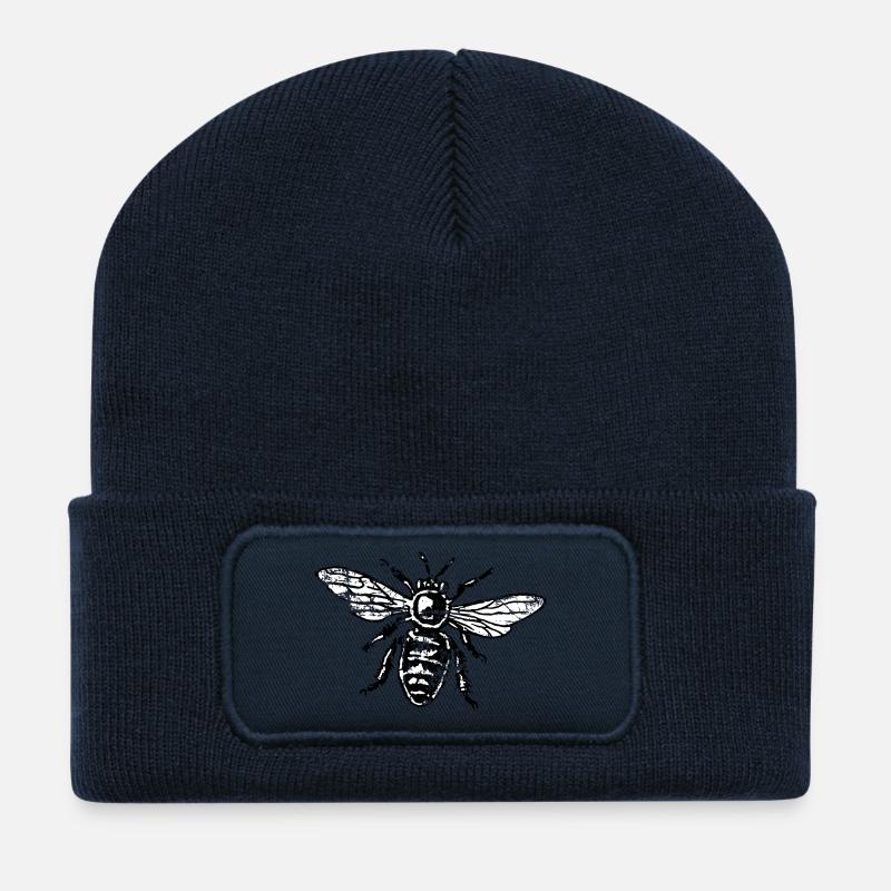 Bee Honeybee - Recycled Patch Beanie - french navy