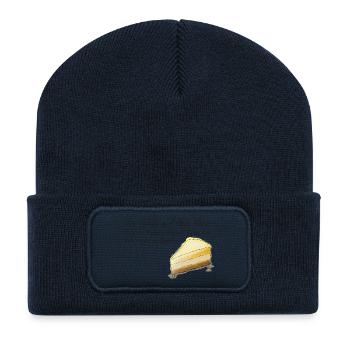 Käsekuchen T-Shirt - Recycelte Patch Beanie - French Navy - Vorne