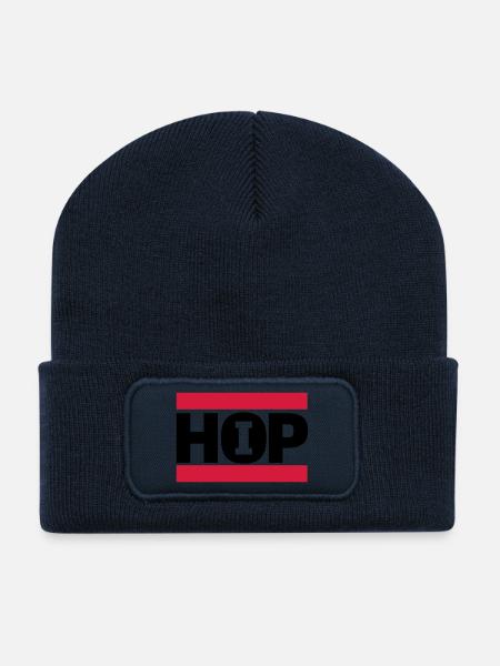 hip hop - Recycelte Patch Beanie - French Navy