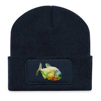 piranha - Recycled Patch Beanie - french navy - Front