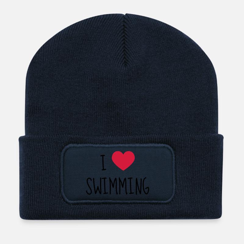 Schwimmen / Schwimmer / Diving / Scuba Diving - Recycelte Patch Beanie - French Navy