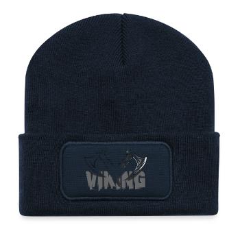 viking vikings symbol axt Wikinger axe Logo - Recycelte Patch Beanie - French Navy - Vorne