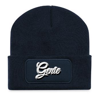 Nerd - GENIUS - Beanie recyclé à patch - bleu marine - Devant