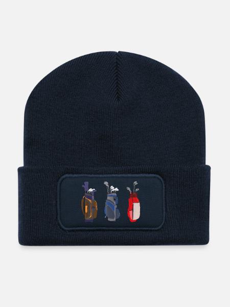 Tolle Golftaschen - Recycelte Patch Beanie - French Navy