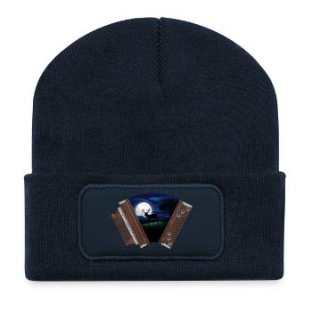 Clair de lune accordéon styrienne | ZiachON ! - Beanie recyclé à patch - bleu marine - Devant