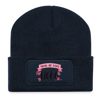 Tango Tänzerin Tanzen Tanzschule Geschenk - Recycelte Patch Beanie - French Navy - Vorne