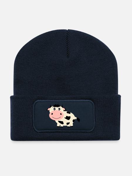 Kuh - Recycelte Patch Beanie - French Navy