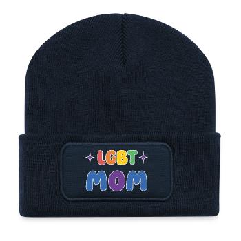LGBTQ-Pride-Monat - LGBT-Mutter - Recycelte Patch Beanie - French Navy - Vorne