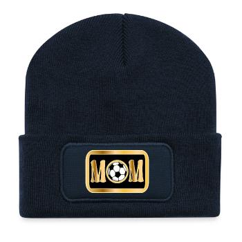 MOM - MOM SOCCER PLAYER - SOCCER - Recycled Patch Beanie - french navy - Front
