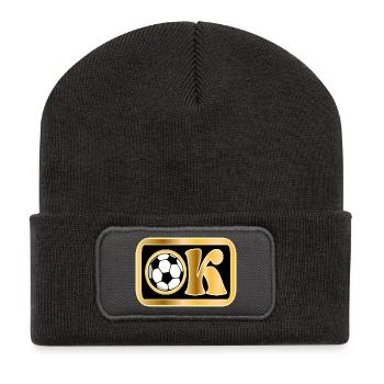 IN ORDNUNG - Okay - Fußball - Recycelte Patch Beanie - Dunkelgrau - Vorne