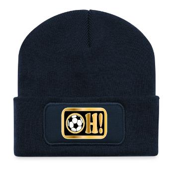 Überraschung Verwunderung Fußball Sprüche - Recycelte Patch Beanie - French Navy - Vorne