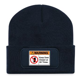 Mein Haus Meine Regeln - Recycelte Patch Beanie - French Navy - Vorne