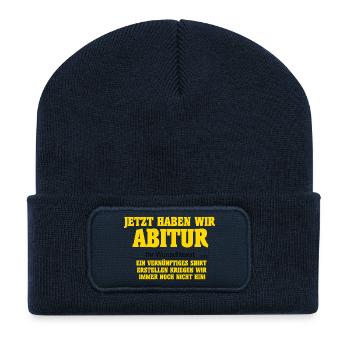 Abi Design - Recycled Patch Beanie - french navy - Front
