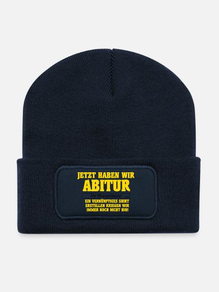 Abi Design - Recycelte Patch Beanie - French Navy