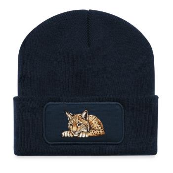 Lynx - Recycled Patch Beanie - french navy - Front