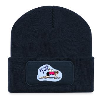You work I rule - Recycelte Patch Beanie - French Navy - Vorne