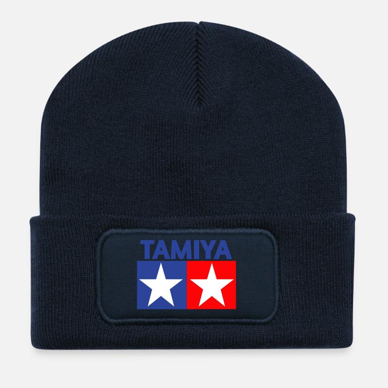Tamiya Logo - Recycled Patch Beanie - french navy