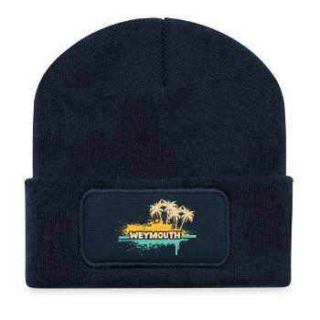 Weymouth - Recycled Patch Beanie - french navy - Front