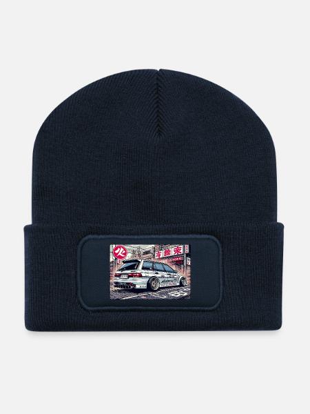 JDM Stationwagon - Recycelte Patch Beanie - French Navy
