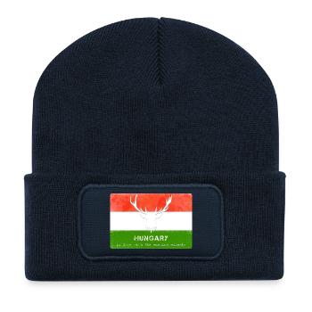 Hungary Hungary's Wild Animals - Recycled Patch Beanie - french navy - Front