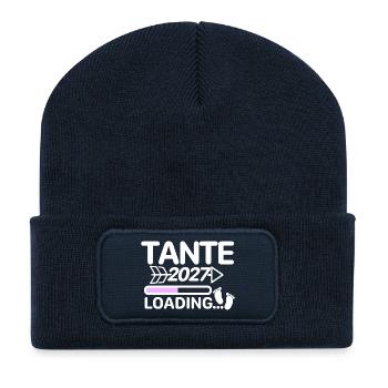 Aunt 2027 Baby Feet - Recycled Patch Beanie - french navy - Front