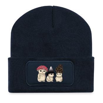 Pilz - Recycelte Patch Beanie - French Navy - Vorne