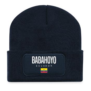 Babahoyo Ecuador Ecuadorianer - Recycelte Patch Beanie - French Navy - Vorne
