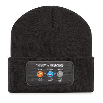 Physik Phyiker Lehrer Wissenschaft lustiger Spruch - Recycelte Patch Beanie - Dunkelgrau - Vorne