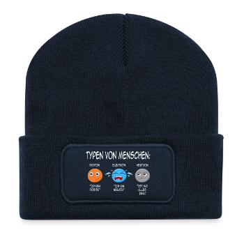 Physics Physicist Teacher Science Funny Saying - Recycled Patch Beanie - french navy - Front