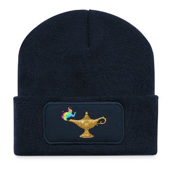Spirit from the Miracle Lamp - Recycled Patch Beanie - french navy - Front