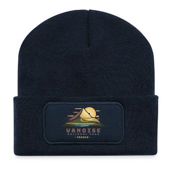 Cadeau Teide Tenerife Volcan Canaries Souvenir - Beanie recyclé à patch - bleu marine - Devant