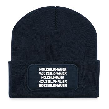 Job Wood Sculptor - Recycled Patch Beanie - french navy - Front