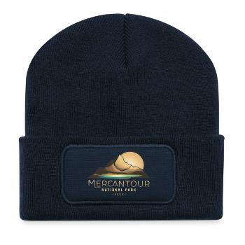 Mercantour National Park Southern Alps Valley - Recycled Patch Beanie - french navy - Front