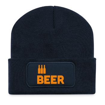 Beer Lovers - Recycled Patch Beanie - french navy - Front