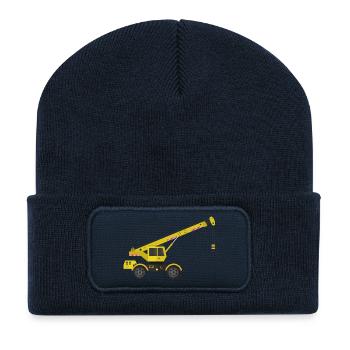 Crane truck - Recycled Patch Beanie - french navy - Front