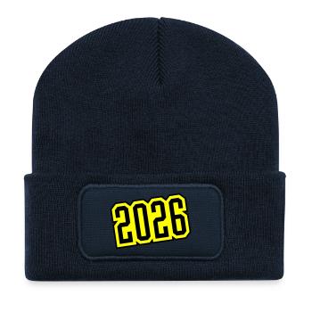 2026 - Recycelte Patch Beanie - French Navy - Vorne