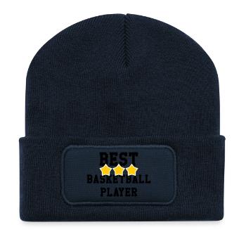 Bester Basketballspieler der Welt – Sportmeister - Recycelte Patch Beanie - French Navy - Vorne