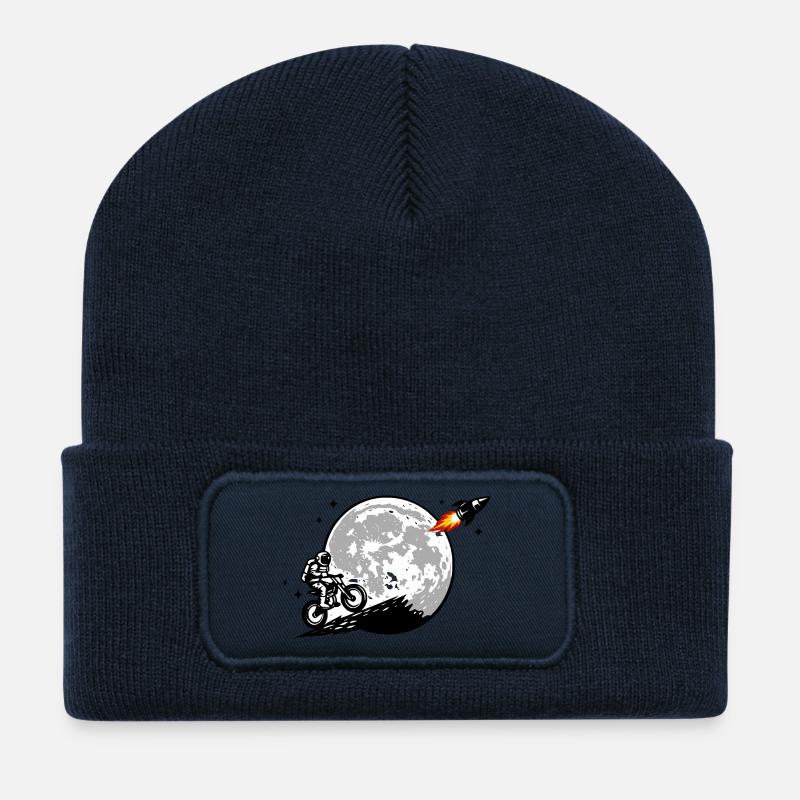 Lunar Bike Escape - Recycelte Patch Beanie - French Navy