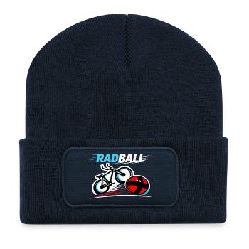 Radball, Cycleball, Hallenradsport - Recycelte Patch Beanie - French Navy - Vorne