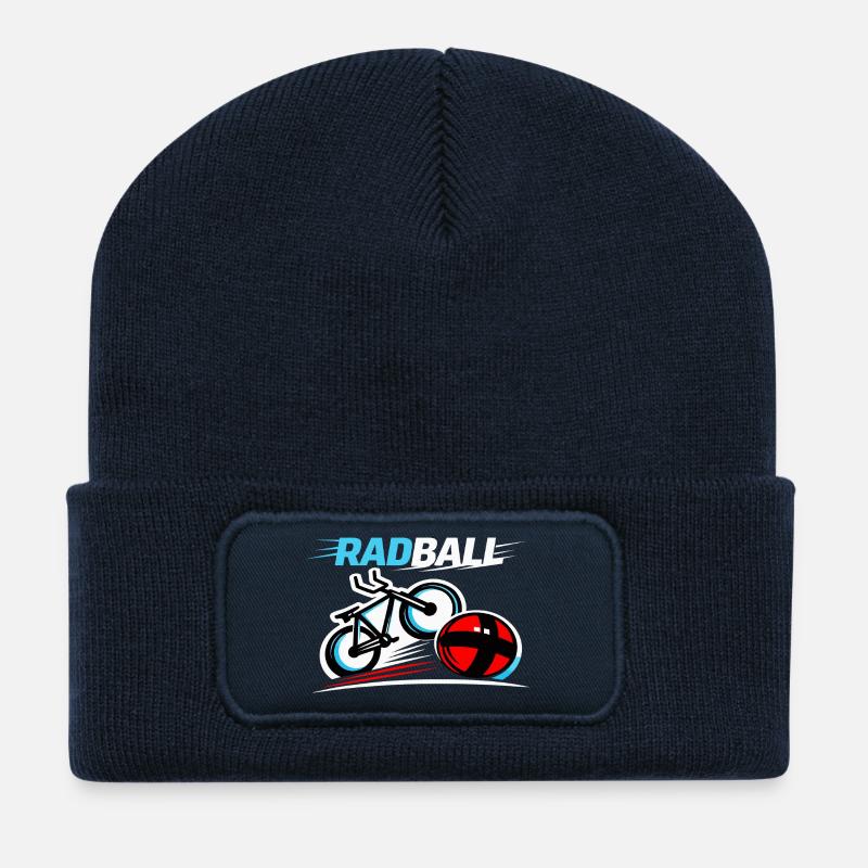 Radball, Cycleball, Hallenradsport - Recycelte Patch Beanie - French Navy