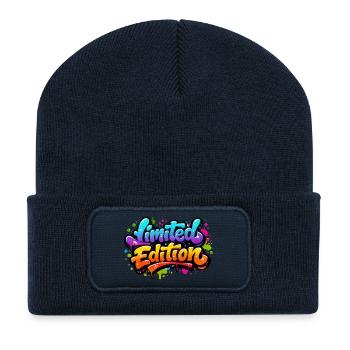 Limited Edition - Recycled Patch Beanie - french navy - Front