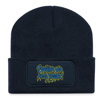 Le pulvérisateur était complètement amélioré ! 2 - Beanie recyclé à patch - bleu marine - Devant