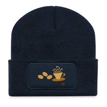 Coffee Cup1 - Recycled Patch Beanie - french navy - Front