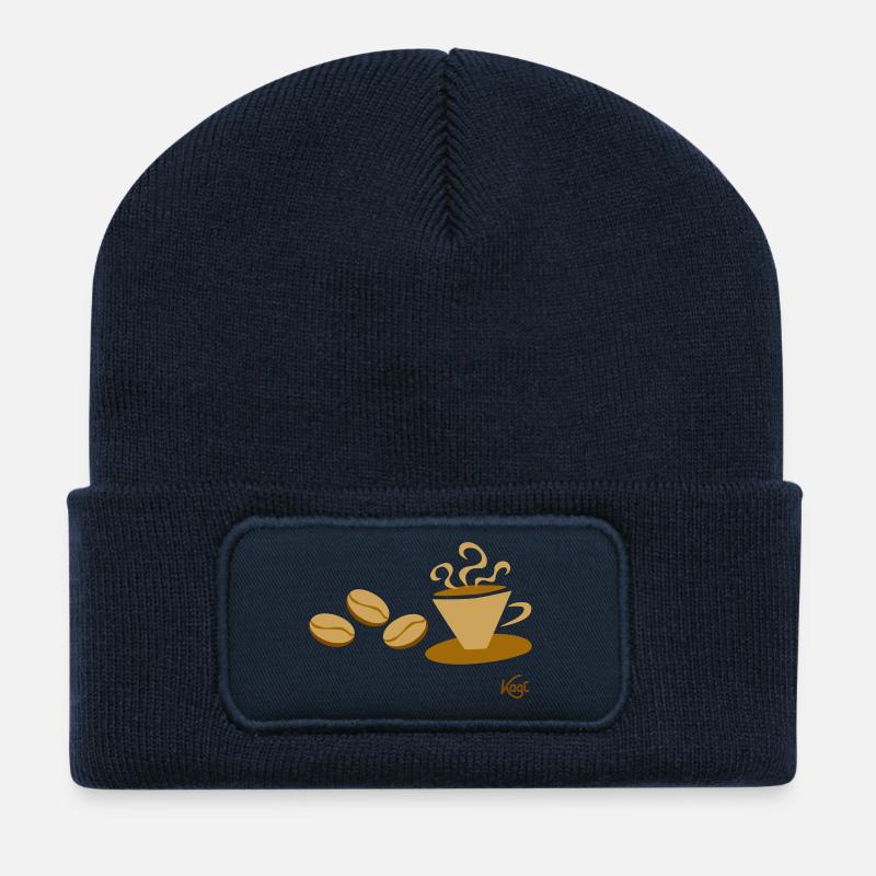 Kaffeetasse1 - Recycelte Patch Beanie - French Navy