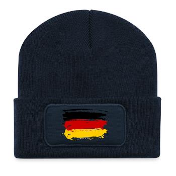 ALLEMAGNE ALLEMAGNE EUROPE FAN DE SPORT ALLEMAND - Beanie recyclé à patch - bleu marine - Devant