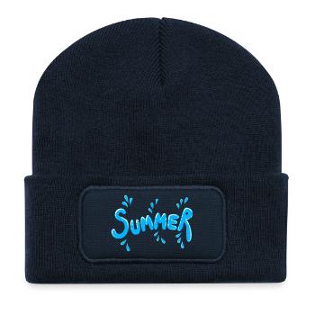 splish splash - Recycled Patch Beanie - french navy - Front