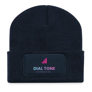 Dial Tone - Reconnecting - Recycelte Patch Beanie - French Navy - Vorne