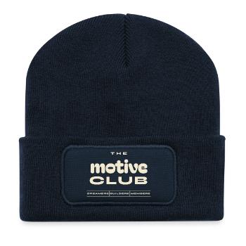 Der Motivverein - Recycelte Patch Beanie - French Navy - Vorne