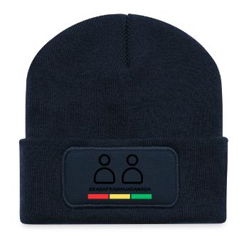 Bruder - Recycelte Patch Beanie - French Navy - Vorne
